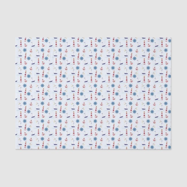 Generic Light House Nautic Theme Seidenpapier (Vorderseite)