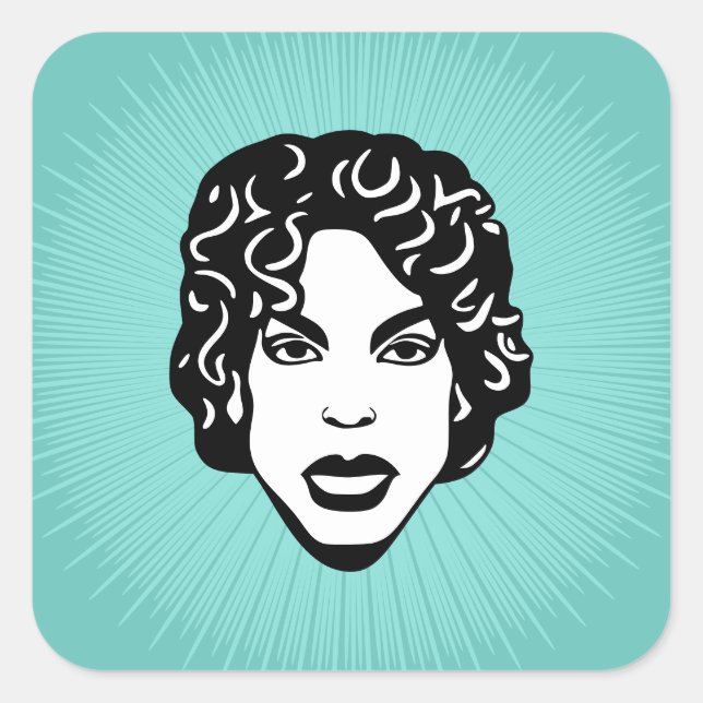 Generic Person Square Sticker (Vorderseite)