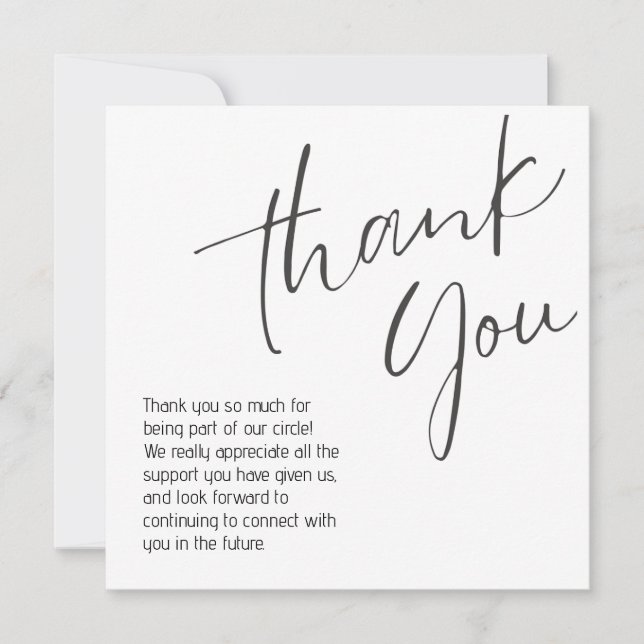 generic thank you note mitteilungskarte (Vorderseite)