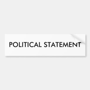 Generisch - POLITISCHE AUSSAGE Autoaufkleber