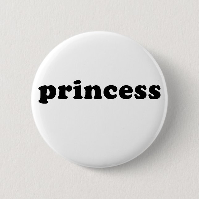 Generische PRINZESSIN T - Shirts Button (Vorderseite)