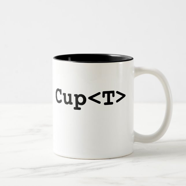 Generische Schale<T> Zweifarbige Tasse (Rechts)