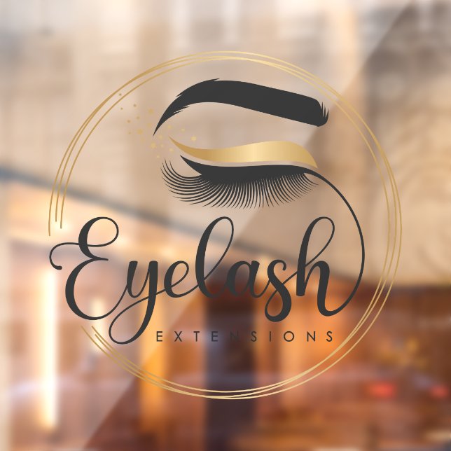 Generischer Eyelash Extensions Salon Wellness-Cent Fensteraufkleber (Blatt 2)