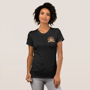 Generischer Kaffeeshop anpassen Rustikale Front T-Shirt