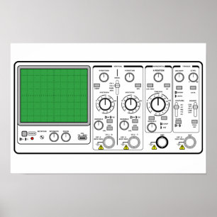 Generischer Oszilloskopspanntester an der Vorderse Poster