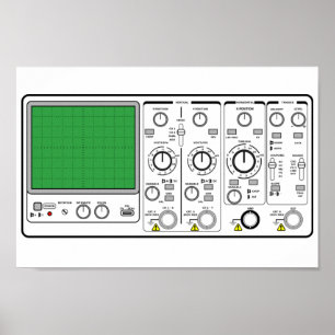 Generischer Oszilloskopspanntester an der Vorderse Poster