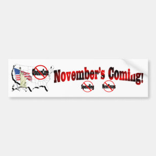 Generisches AntiObamaCare - Novembers Kommen! Autoaufkleber