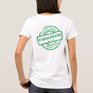 Generisches Bauern-Gemüse-Eier-Promo-Rückseite anp T-Shirt