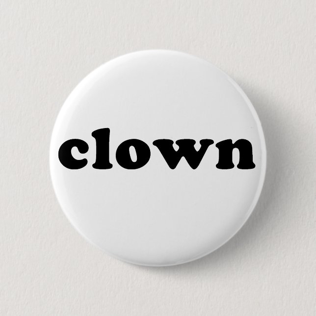 Generisches CLOWN T-Shirt für Halloween Button (Vorderseite)