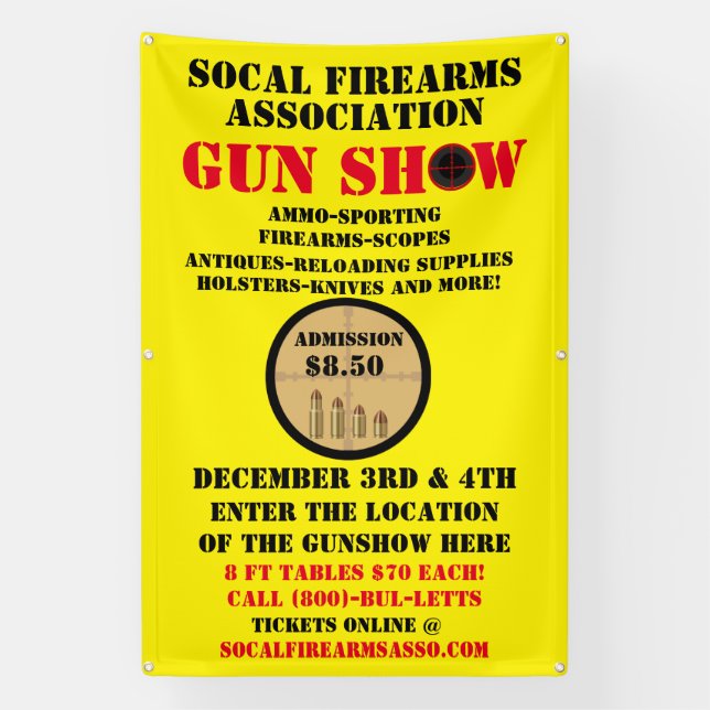 Generisches Gun-Show-Ereignis im Detail anpassen Banner (Vertikal)