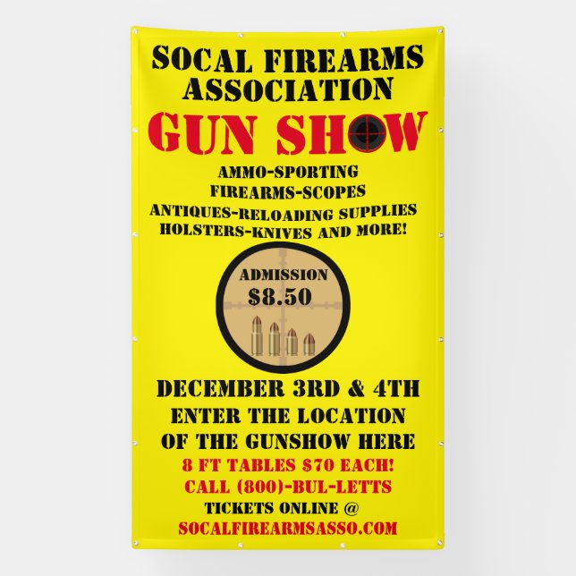 Generisches Gun-Show-Ereignis im Detail anpassen Banner (Vertikal)