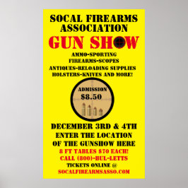 Generisches Gun-Show-Ereignis im Detail anpassen Poster