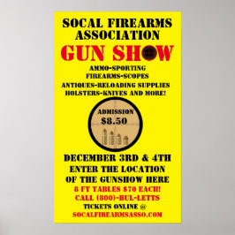 Generisches Gun-Show-Ereignis im Detail anpassen Poster