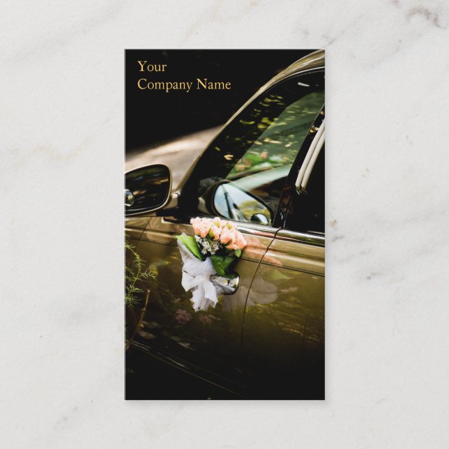 Generisches Hochzeitsauto / Limo - Visitenkarte (Vorderseite)