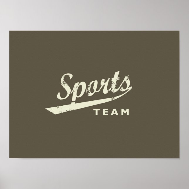 Generisches Sportteam Poster (Vorne)