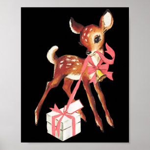 Generisches Uni Retro Vintage Rentier Nk Weihnacht Poster