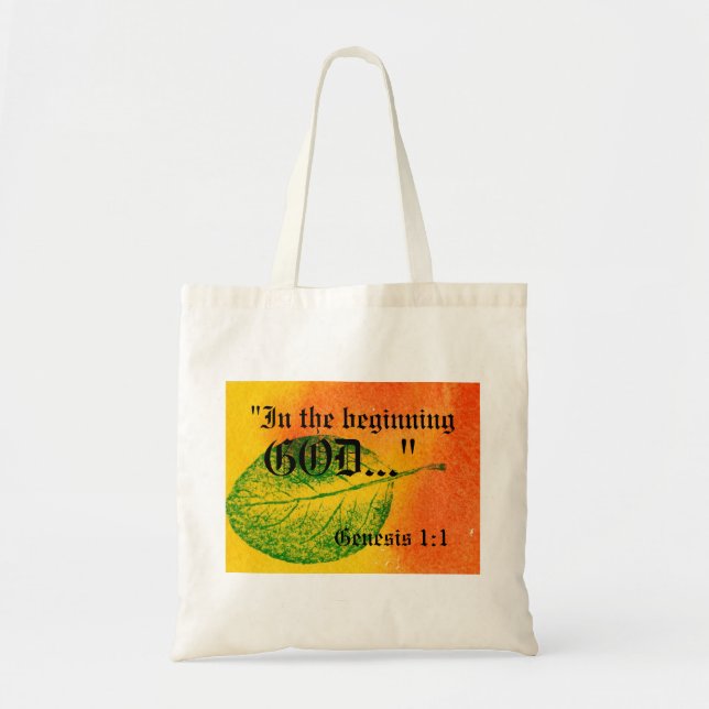 Genese 1:1 Bag Tragetasche (Vorne)