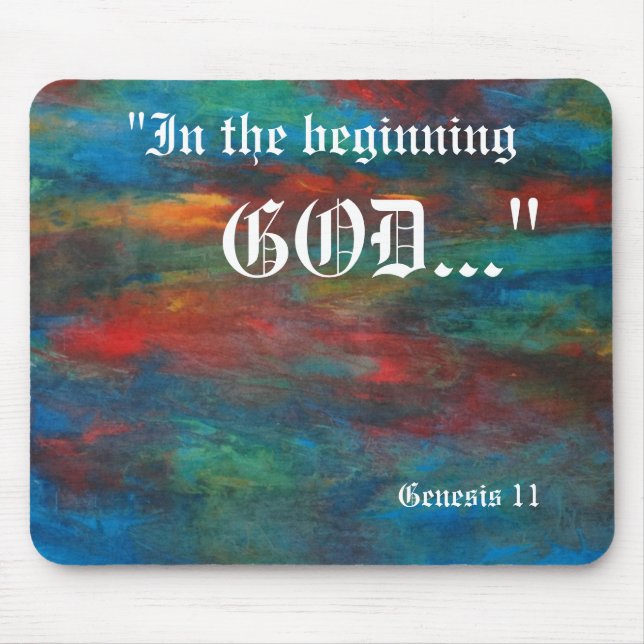 Genese 1:1 Mousepad (Vorne)