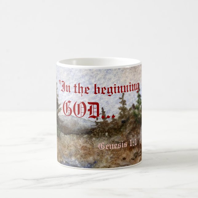 Genèse 1:1 Mug (Centre)