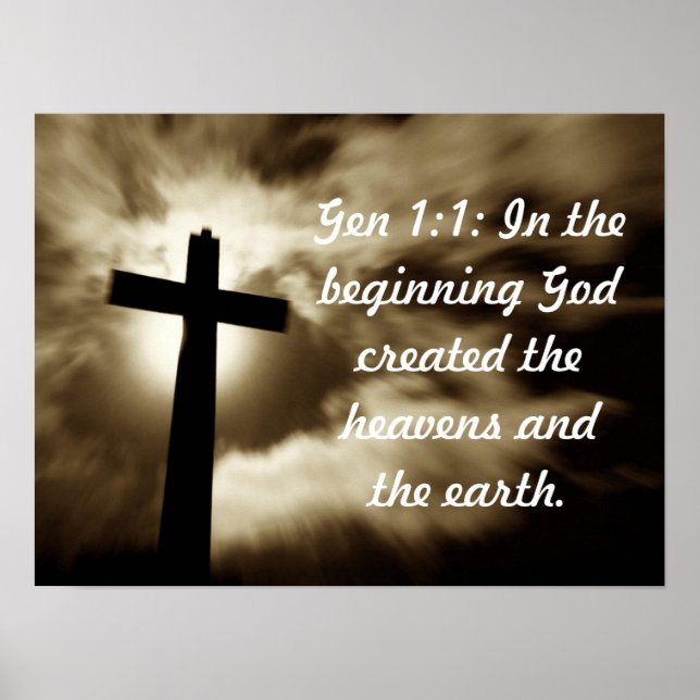 Genese 1:1 Poster (Vorne)