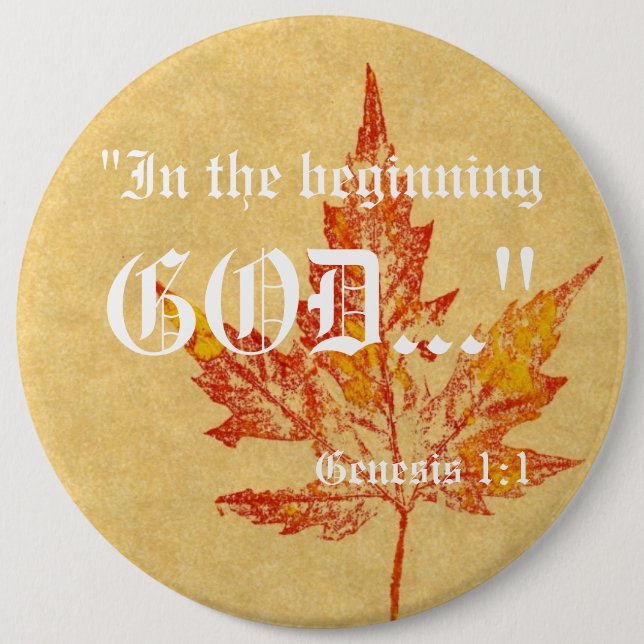 Genese 1:1 Schaltfläche Button (Vorderseite)