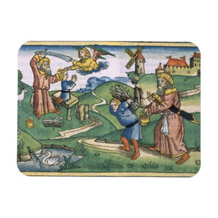 Genese 21 1-14 Abrahams, der oben von Isaac, Franc Magnet