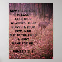 Genèse 27:3 Buck Poster