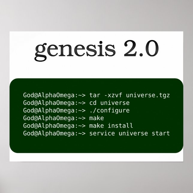 Genese 2.0 poster (Vorne)
