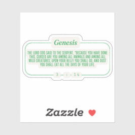 Genese 3:14 aufkleber