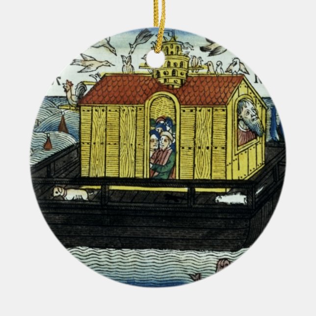 Genese-6:11 - 24 Noahs Arche, vom Keramik Ornament (Vorne)