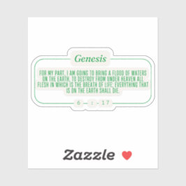 Genese 6:17 aufkleber