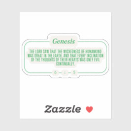 Genese 6:5 aufkleber