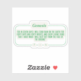 Genese 7:4 aufkleber