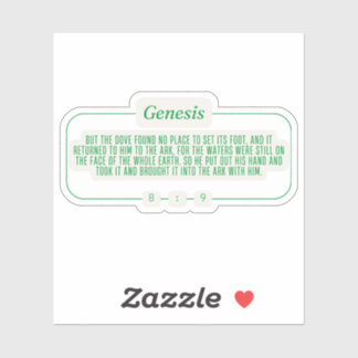 Genese 8:9 aufkleber