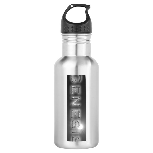 Genese - Jordanien-Logo Trinkflasche (Vorderseite)