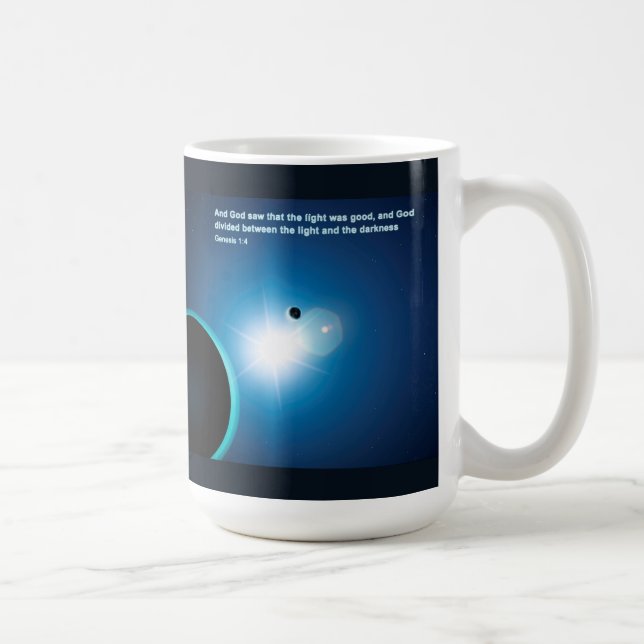 Genese - Licht und Dunkelheit Kaffeetasse (Rechts)
