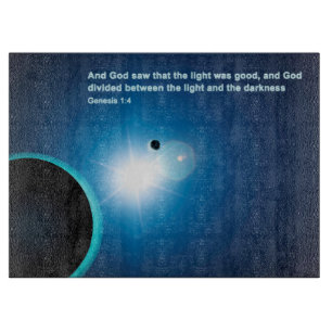 Genese - Licht und Dunkelheit Schneidebrett