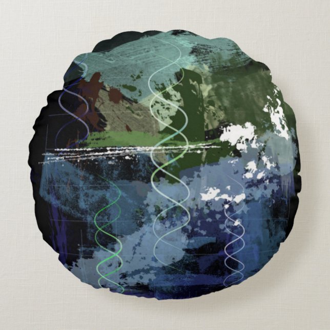 Genese-Tag 5: Geschöpfe Rundes Kissen (Vorderseite)