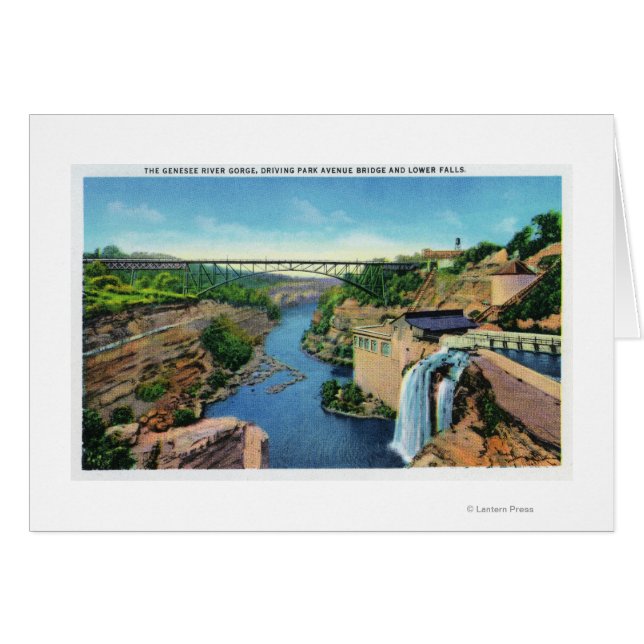 Genesee River Gorge, Park Avenue Bridge (Vorderseite (Horizontal))