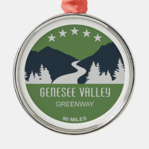Genesee Valley Greenway New York Ornament Aus Metall