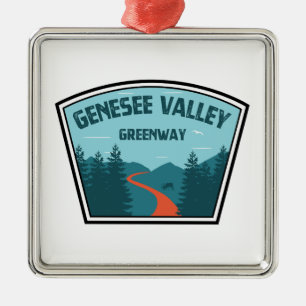 Genesee Valley Greenway New York Ornament Aus Metall