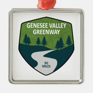 Genesee Valley Greenway New York Ornament Aus Metall
