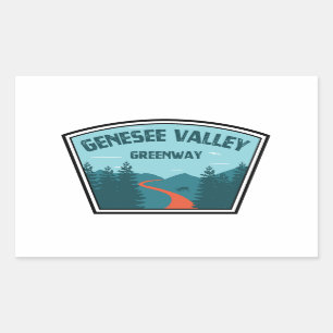Genesee Valley Greenway New York Rechteckiger Aufkleber
