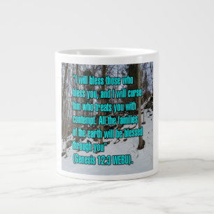 Genesis 12:3 WEBU-Tasse Jumbo-Tasse