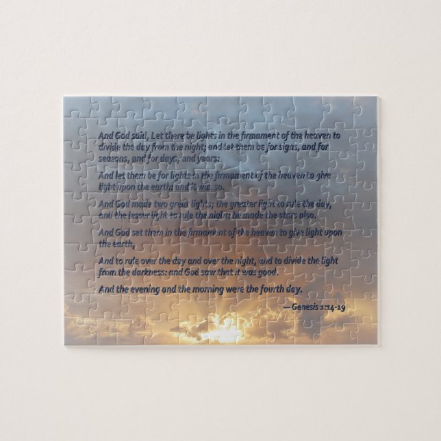 Genesis 1:14-19 ... Gelassen Lichter (Horizontal)