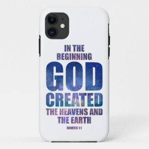 Genesis 1:1 im von GOD geschaffenen Universum Case-Mate iPhone Hülle