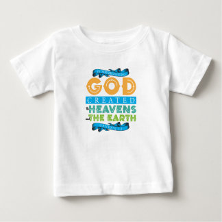 Genesis 1:1 in den ersten Gott erschaffen Baby T-shirt