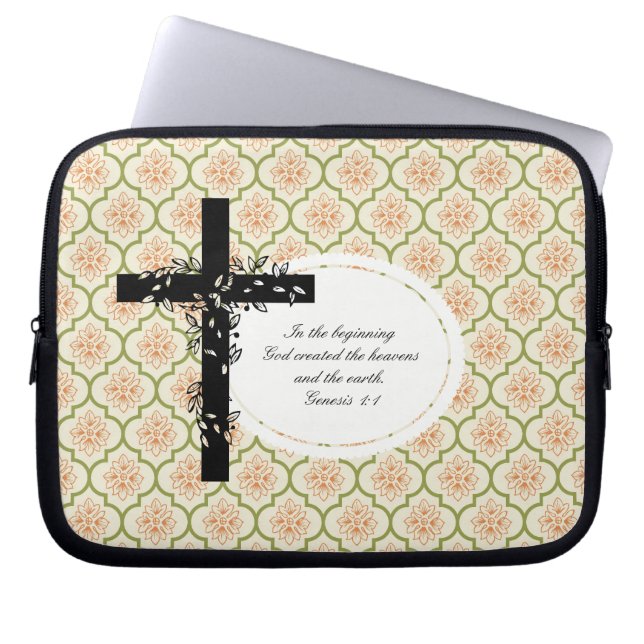 Genesis 1:1 Notebook- oder Netbook Carrier Sleeve (Vorderseite)