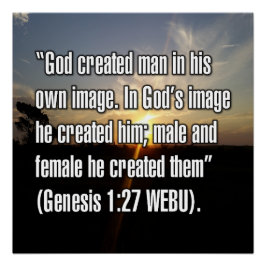 Genesis 1:27 WEBU Poster