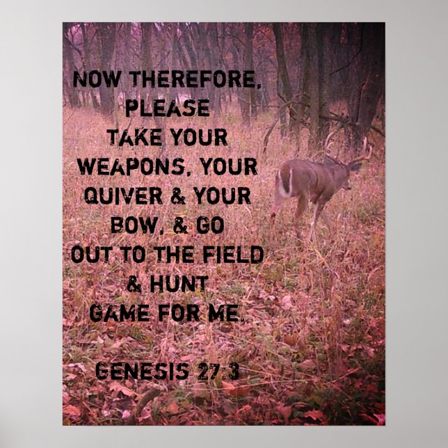 Genesis 27:3 Buck Poster (Vorne)